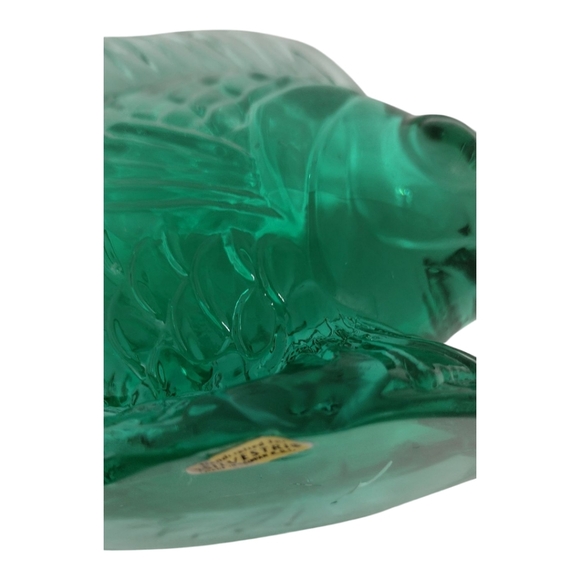 Vintage Silvestri Handcrafted Green Art Glass‎ Fish - Picture 10 of 13